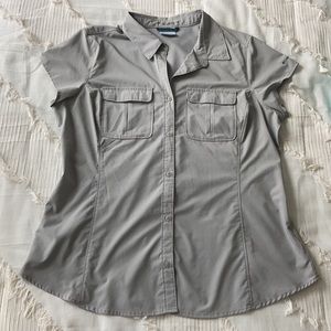 Womens Columbia PFG Button Down Shirt XL